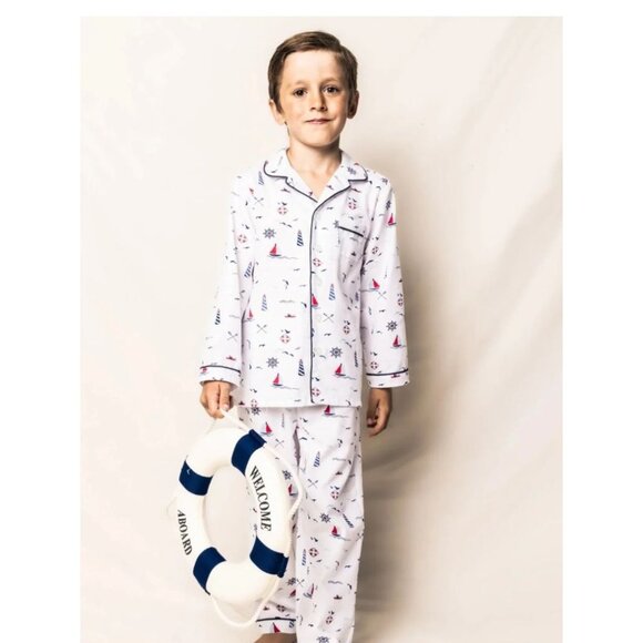 Childrens Petite Plume Nautical Print Pajama Set Size 6 - Picture 11 of 13